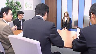 A Young Japanese Applicant Receives Anal Sex From Her Employer After The Interview