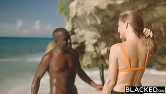 African-American Man Has Spontaneous Sex On Vacation With Woman Who Enjoys Riding And Facial